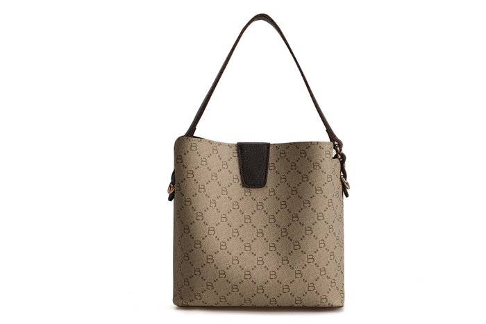 Lucky Bees Bolso tipo cubo Cream, Brown